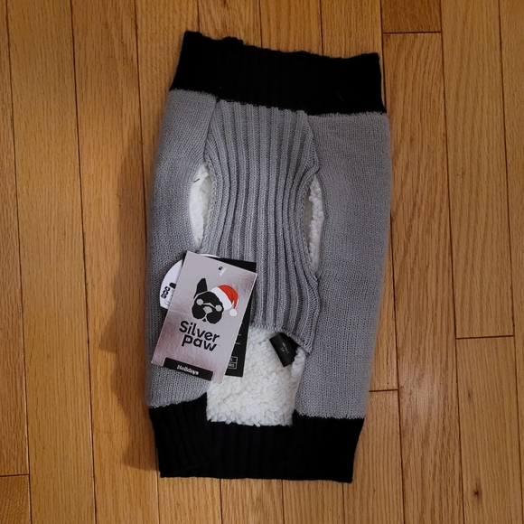 Silver Paw Dog Sweater New with Tags Small - Picture 2 of 3